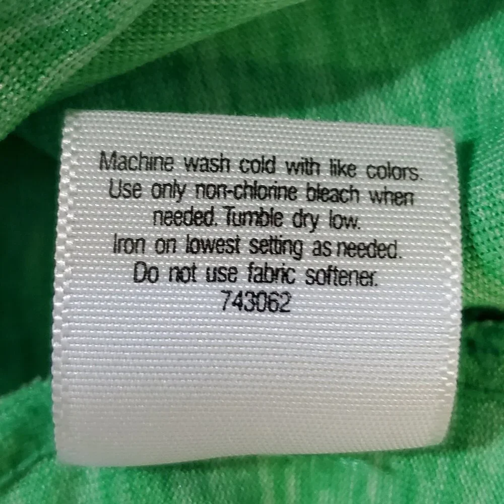 Green Xersion Short Sleeve Shirt Top Activewear V-neck Women's Size XL - Picture 5 of 5